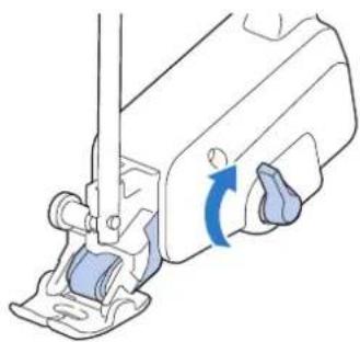 BROTHER Innovis VQ2 - ■Utilisation du levier de réglage du pied à double entraînement - 1