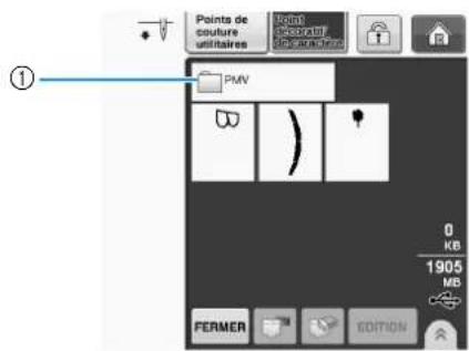 BROTHER Innovis VQ2 - Rappel à partir d'un support USB - 2
