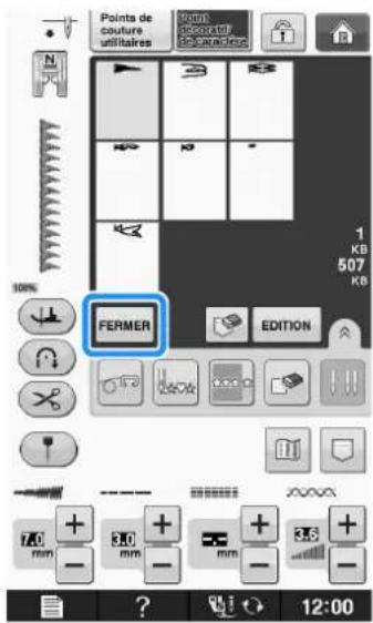 BROTHER Innovis VQ2 - Appuyez sur FERMER - 1