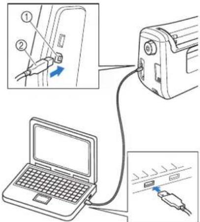 BROTHER Innovis VQ2 - Branchement de la machine sur l'ordinateur - 1