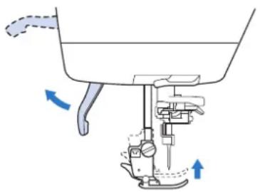 BROTHER Innovis VQ2 - Retrait du pied-de-biche - 2