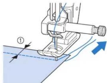 BROTHER Innovis VQ2 - ■Couture d'un rabat de 0,5 cm maximum - 1