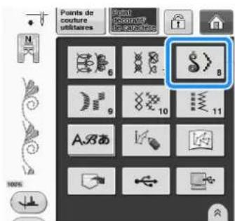 BROTHER Innovis VQ2 - Appuyez sur .\$>8 - 1