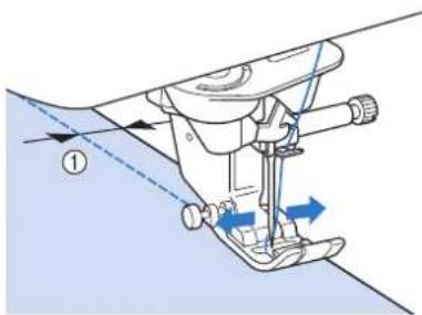 BROTHER Innovis VQ2 - ■Modification de la position de l'aiguille (points avec aiguille à gauche ou au milieu uniquement) - 1
