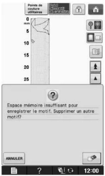 BROTHER Innovis VQ2 - ■Si la mémoire est saturée - 1