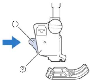 BROTHER Innovis VQ2 - Retrait du pied-de-biche - 3