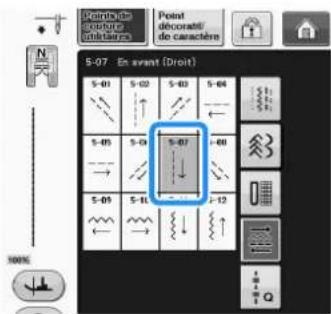 BROTHER Innovis VQ2 - Couture directions multiples (point droit et point zigzag) - 3