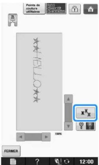 BROTHER Innovis VQ2 - Appuyez sur pour modifier la couleur du fil en rouge, bleu ou noir sur l'image. - 1