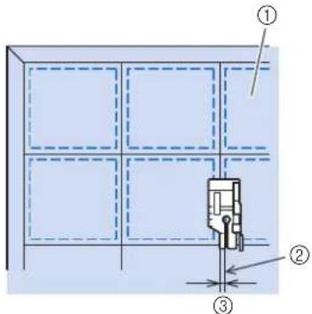 BROTHER Innovis VQ2 - Quilting (courtepointe) de coutures de renfort, 1/8 de pouce - 1