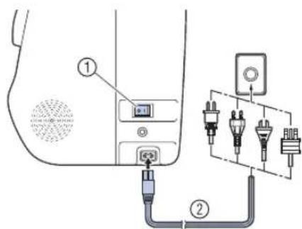 BROTHER Innovis 27SE - Mise sous tension de la machine - 3