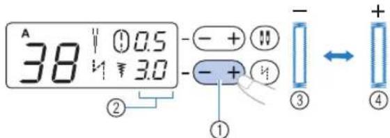 BROTHER Innovis 27SE - Modification de la largeur du point - 1
