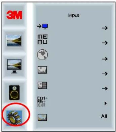 3M C6587PW - Menú sistema - 1