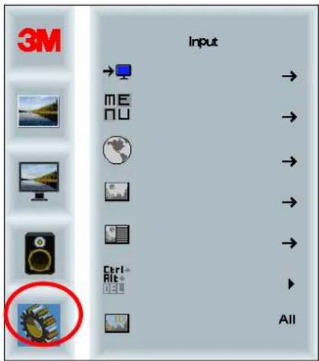 3M Input → → → → → → Ctrl+Rlt+ All