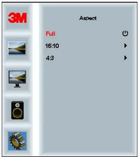 3M Aspect Full 16:10 4:3