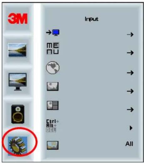 3M C6587PW - Menu système - 1