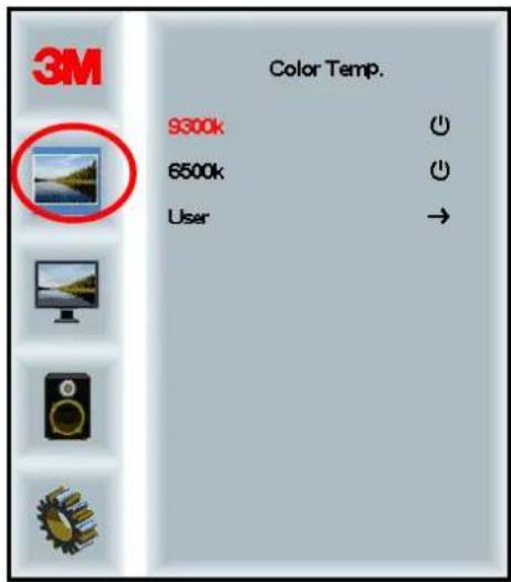 3M Color Temp. 9300k 6500k User →