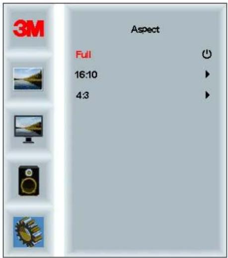 3M Aspect Full 16:10 4:3
