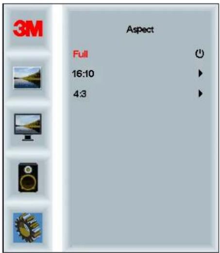 3M Aspect Full 16:10 4:3