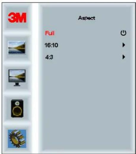 3M Aspect Full 16:10 4:3