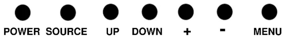 POWER SOURCE UP DOWN + - MENU