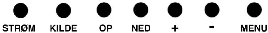 STRÖM KILDE OP NED + - MENU