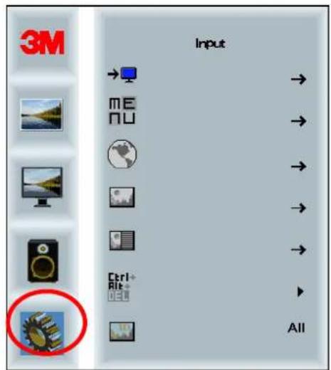 3M C6587PW - Systemmenu - 1