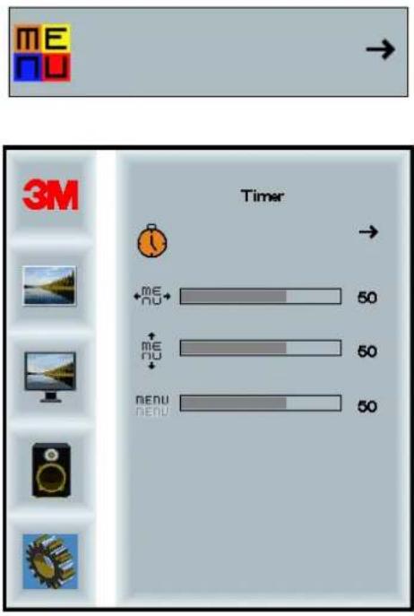 ME NU 3M Timer ME NU 50 ME NU 50 MENU MENU 50
