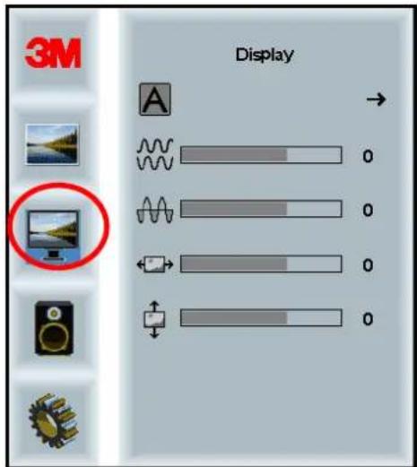3M C6587PW - Displeja izvēlne - 1