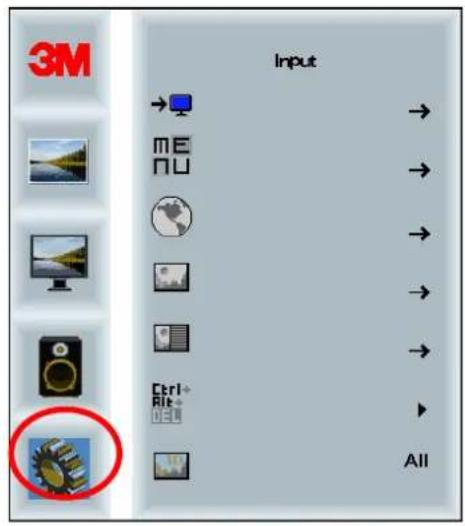 3M C6587PW - Rendszer menü - 1