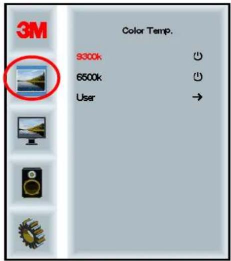 3M Color Temp. 9300k 6500k User →