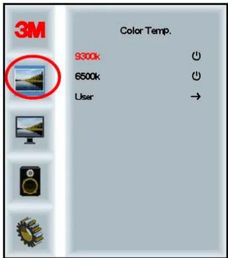 3M Color Temp. 9300k 6500k User →
