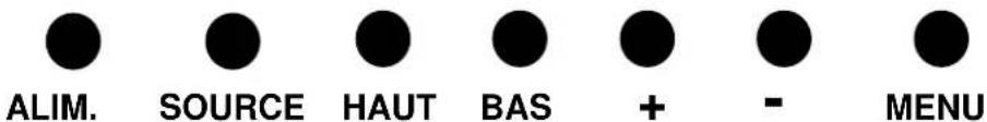 ALIM. SOURCE HAUT BAS + - MENU