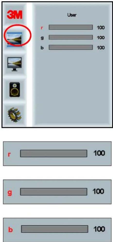 3M User r 100 g 100 b 100 r 100 g 100 b 100