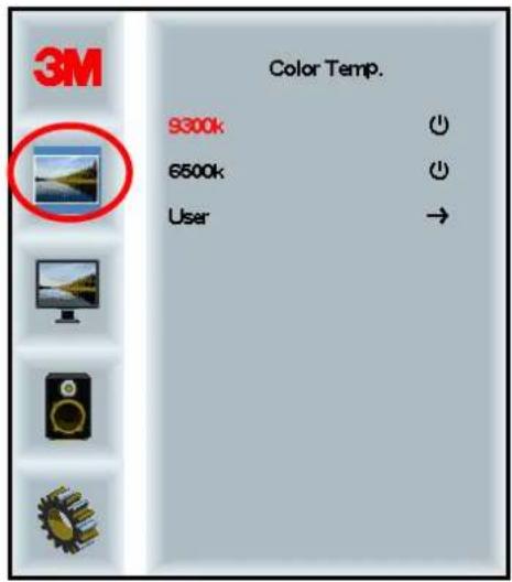 3M Color Temp. 9300k 6500k User →