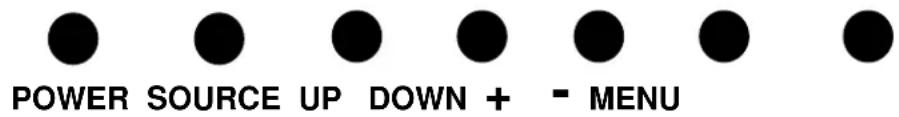 POWER SOURCE UP DOWN + - MENU