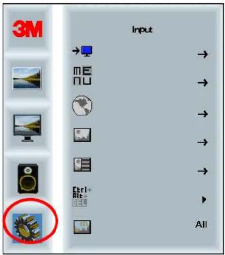 3M C6587PW - Systémové menu - 1