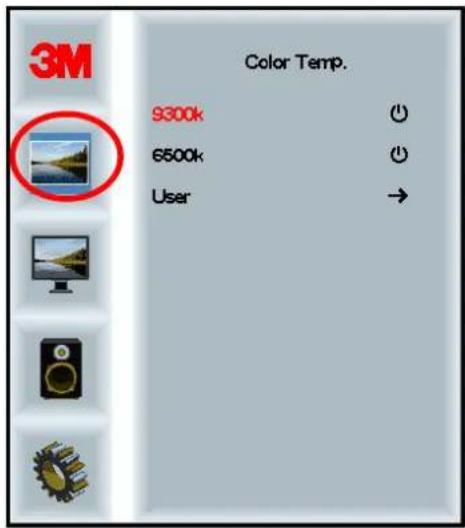 3M Color Temp. 9300k 6500k User →