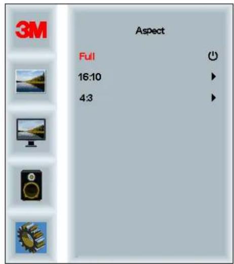 3M Aspect Full 16:10 4:3