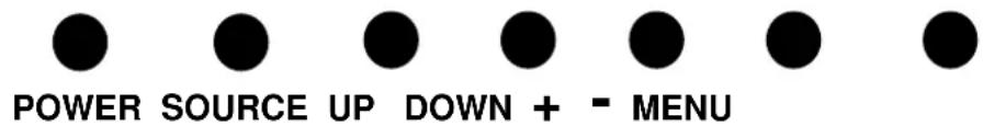 POWER SOURCE UP DOWN + - MENU
