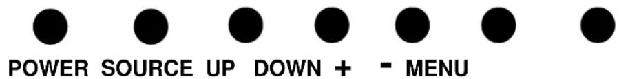 POWER SOURCE UP DOWN + - MENU
