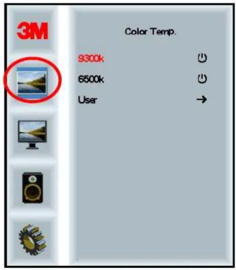 3M Color Temp. 9300k 6500k User →