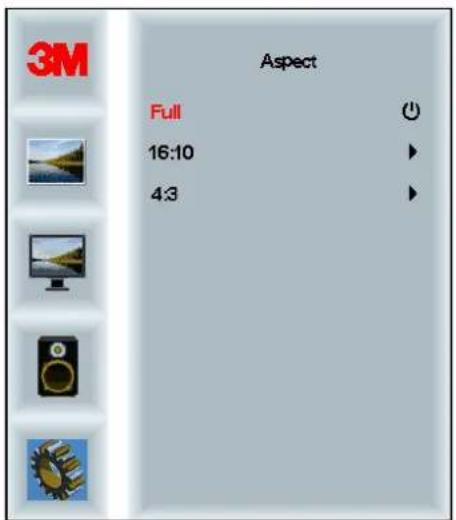 3M Aspect Full 16:10 4:3