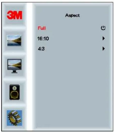 3M Aspect Full 16:10 43