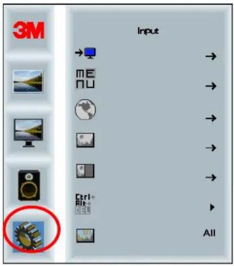 3M Input → → → → → → Ctrl+Rit+ All
