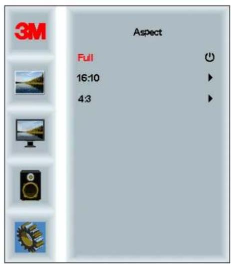 3M Aspect Full 16:10 4.3