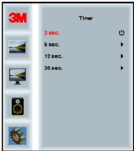 3M Timer 3 sec. 6 sec. 12 sec. 30 sec.