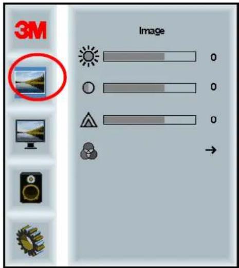 3M C6587PW - Menu obrazu - 1