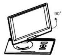 SALORA DVP1400 - Tourner l'écran LCD - 1