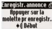 BELGACOM Twist 505 trio - Pour enregistrer uneannounce d'accueil - 5