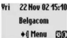 BELGACOM Twist 505 trio - Het display in de stand-by modus - 3